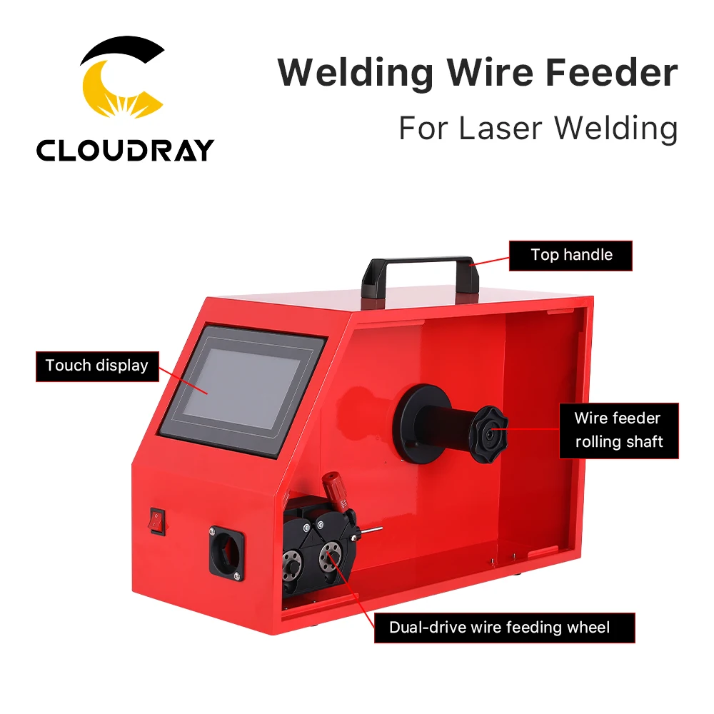 Cloudray Auto-Welding Wire Feeder SUP-AMF-A-Z5 Dia.0.8/1.0/1.2/1.6mm Wire 15~600cm/min Welding Speed for Welding Machine