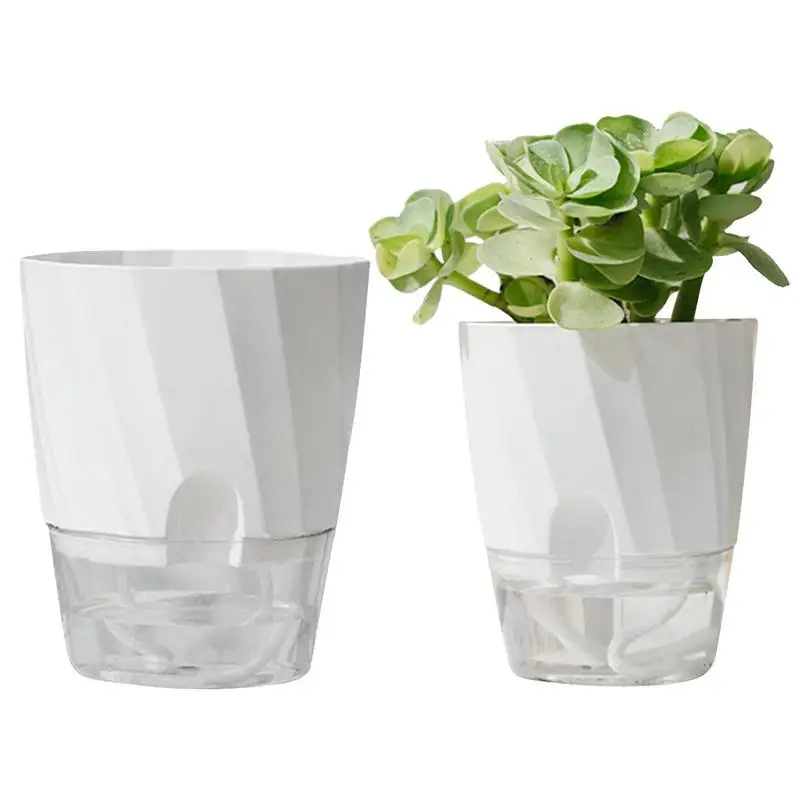 

Innovative Lazy Flower Pot Automatic Water Absorbing Flower Pot Modern Decorative Self Watering Flower Pot For House Plants