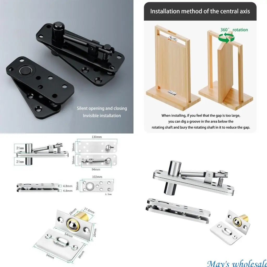

Door Pivots Hinges 360 Degree Shafts Invisible Pivots Door Hardware 448A