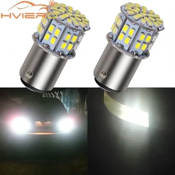 2 peças luzes do porta-malas 1156 1157 amarelo branco 3020 50smd led 12v sinal de freio iluminação p21w lâmpadas reversas automáticas estilo de carro