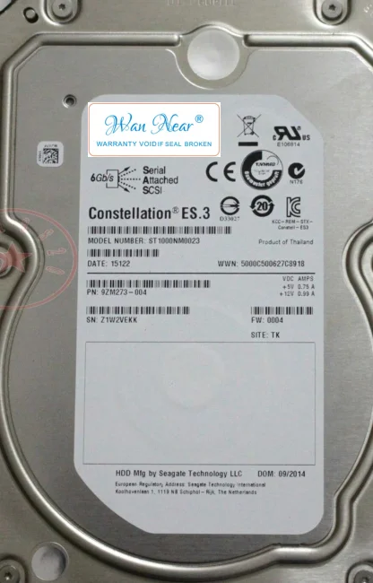 

Для 1TB SAS 3,5-inch 7200 rpm 128MB 0FNW88 ST1000NM0023