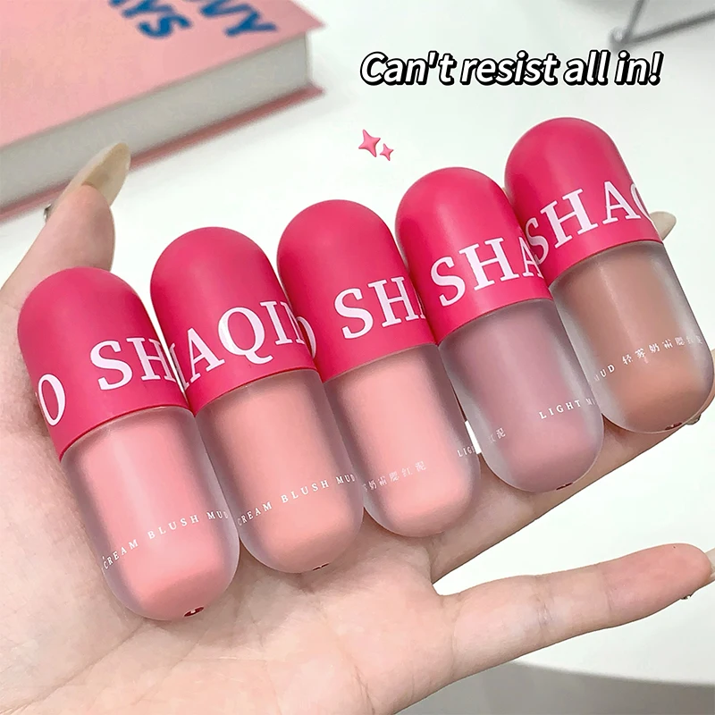 Lichte Mist Crème Blush Modder Nude Make-Up Natuurlijke, Delicate En Langdurige Kleur Expansie Kleur Blush Make-Up