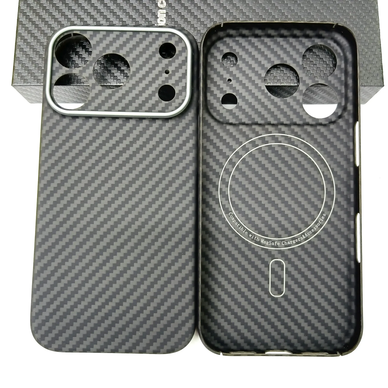 Asdipsa Genuine Aramid Carbon Fiber Magsafe Case For iPhone 17 Pro Max 17Pro Matte Fine Camera Hole Thin Hard Armor Cover - Image 2