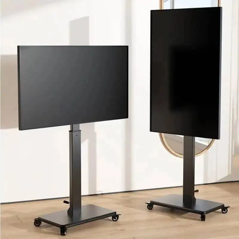 and Bedroom 26-80 Rotation Inch Movable TV Vertical Screen Floor Livingroom Stand Universal Supports Tv Horizontal Bracket