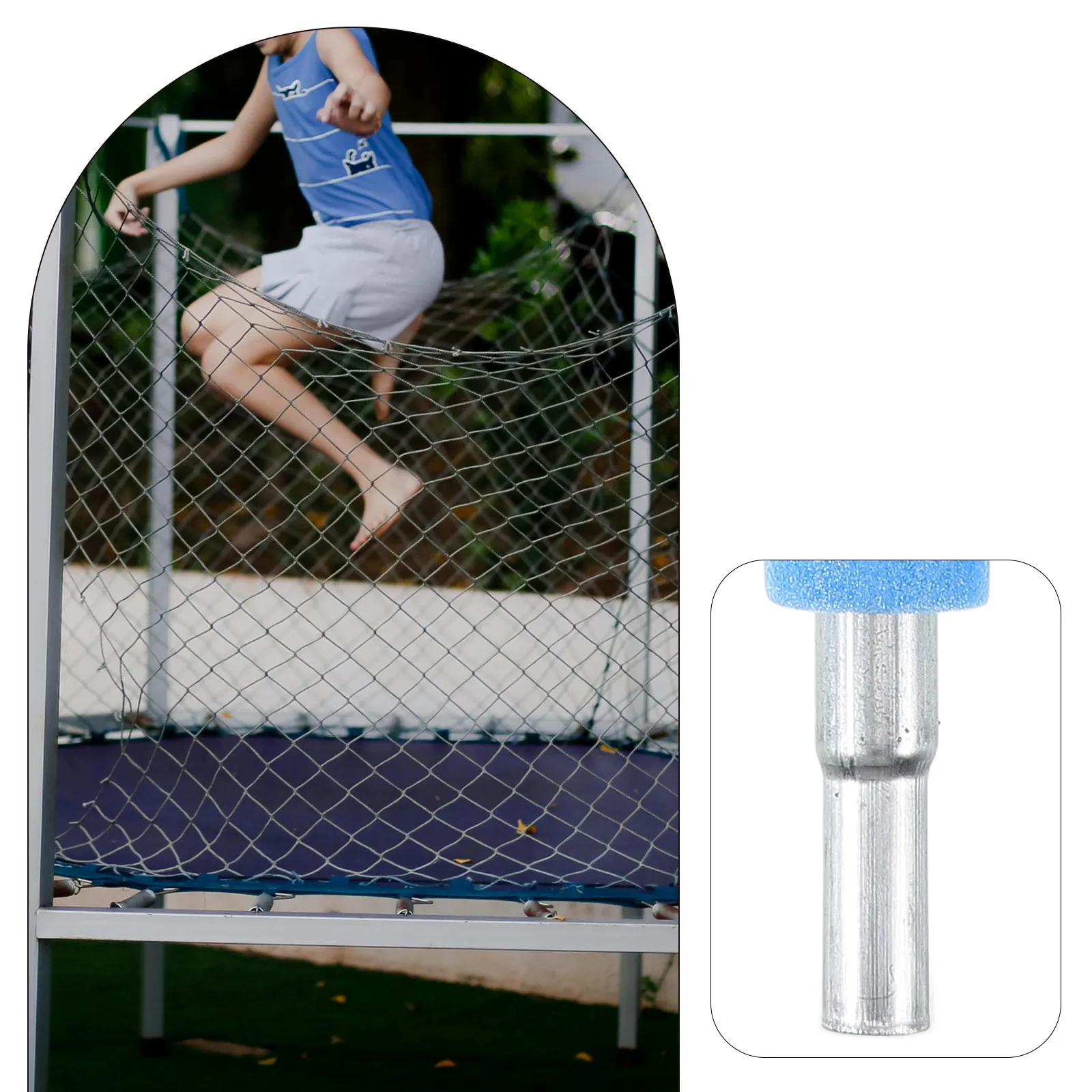 

1Set Trampoline Poles Replacement Sturdy Steel Foam Tubes Universal Fit for Residential Commercial Use Enhanced Stability Ground