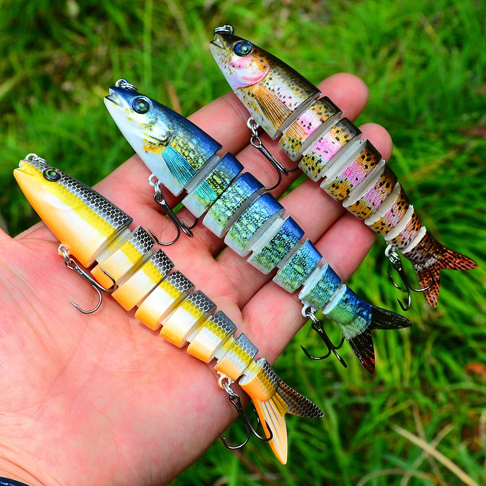 135 MM Multi Jointed Swimbait Angeln Locken Kurbel Köder Langsam Sinkende Bionic Künstliche Köder Süßwasser Salzwasser Forelle Bass Angeln