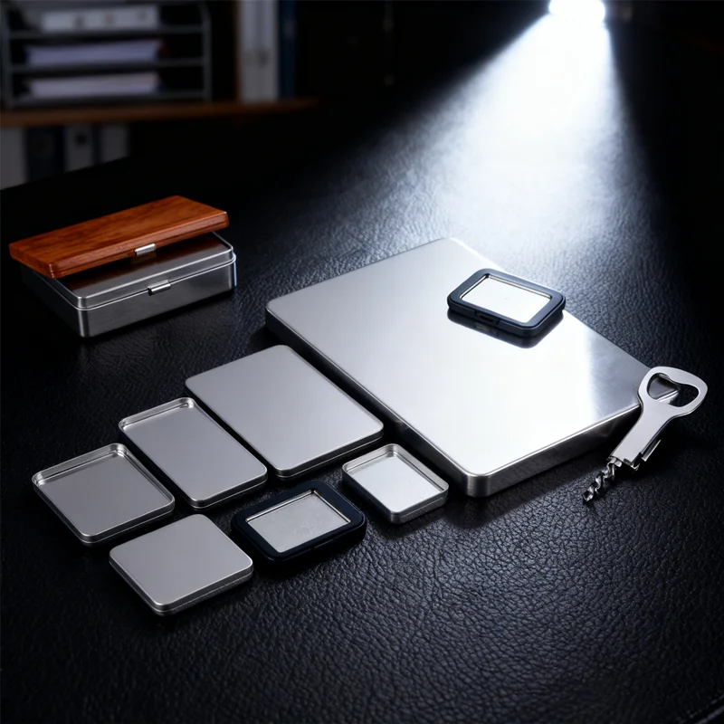 HUAHUA2025 NEUES DIY-Make-up-Paletten-Set, 1–6 Stück, magnetische leere Lidschatten-Blechpfannen, anpassbares quadratisches Aluminiumgehäuse für Pulver