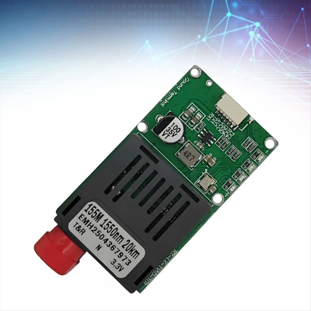 وحدة RX أرضية بصرية A64I TTL لواجهة الطائرة بدون طيار RX/TX/AV/VCC/GND 20 كجم TTL إلى معدات طرفية الوحدة الضوئية من الألياف #6