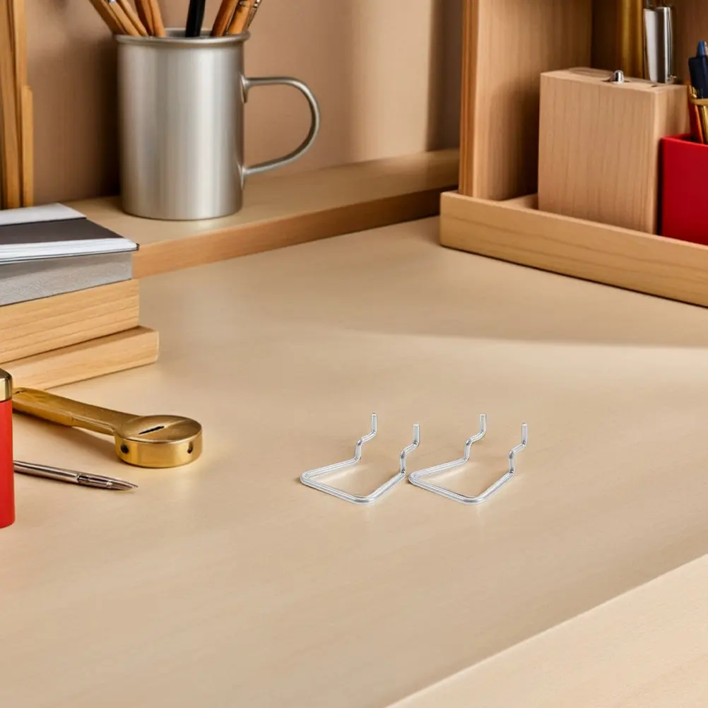30Pcs Stainless Steel Peg Hooks Heavy Duty 3.5mm Thick Tool Holders for 25Mm Hole Spacing Garage Workshop Kitchen Bathroom