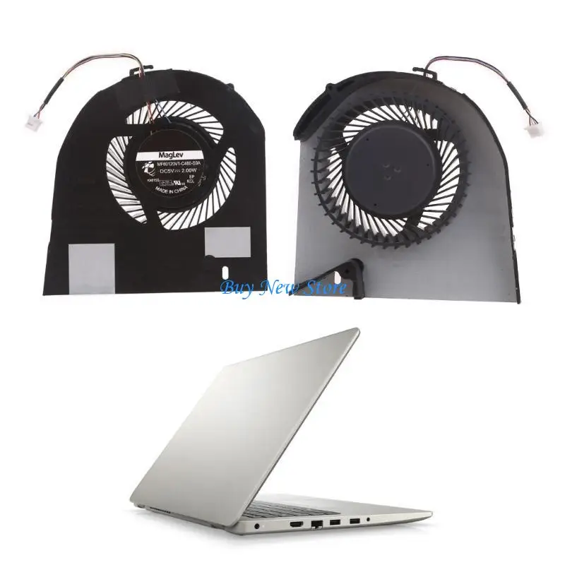 

20CE DC5V 4-pin 4-wires Laptop Cooling Fan for DellPrecision 7530 MG75090V1-C160-S9A MG75090V1-C170-S9A Notebook Radiator