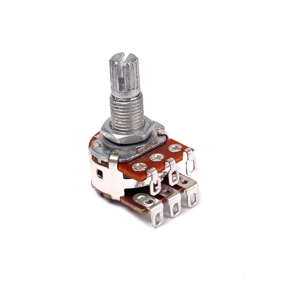 

Dual Layer Potentiometers Mn500K Knurled Shaft Audio Pots For Guitar Bass Volume Tone Control Replacement Upgrade