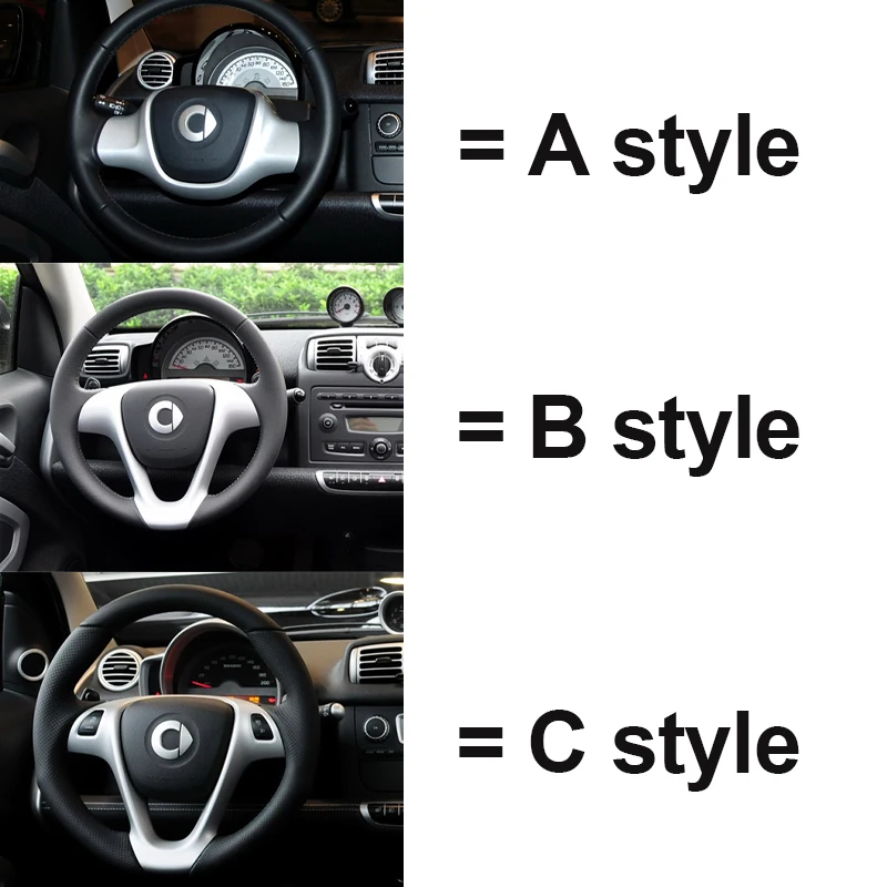 Car Interior Decorative Stickers For Mercedes Smart Brabus 451 Fortwo Car Modification Accessories Pink Decorative Stickers