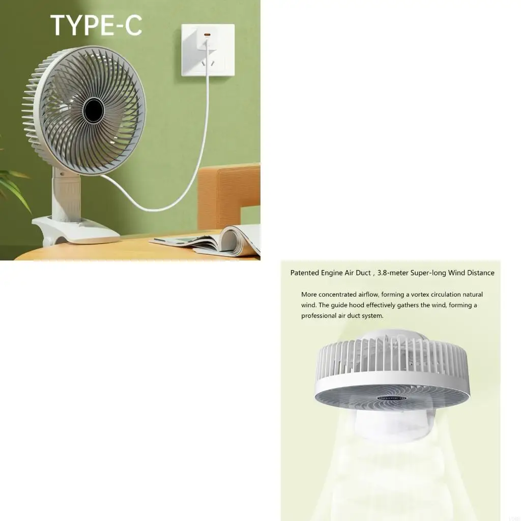 

Настольный вентилятор с зажимом, 3 регулируемые скорости, простота в эксплуатации, защита от перегрузок, подходит для домашних