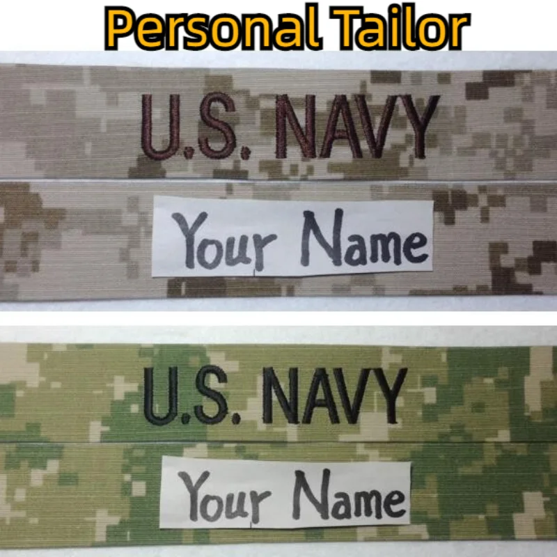 【Personal Tailor】Full Camouflage Series Name Strip Custom NWU AOR Original Process Custom SEAL USN