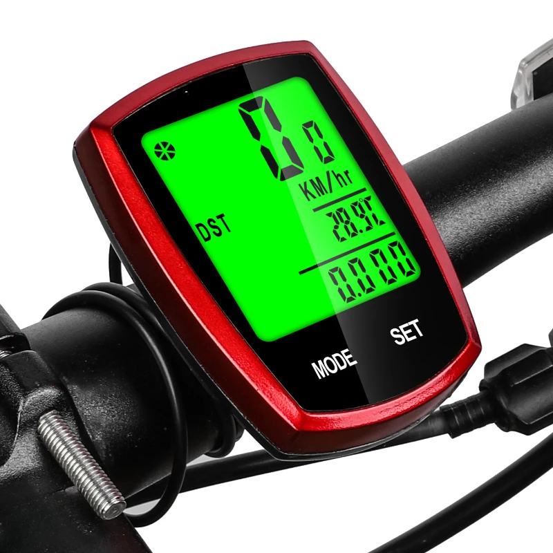 

Bicycle Computer Wireless Night Light Speed Meter Code Table English Wired Code Table Bicycle Accessories