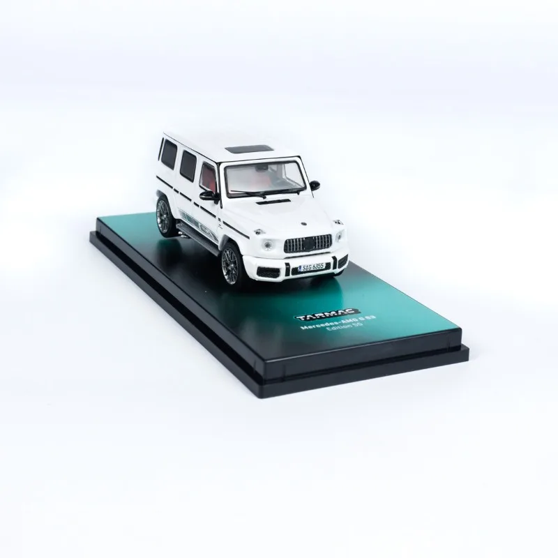 TW 1:64 AMG G63 Edition 55 white crystal box packaging alloy casting model,small proportion ornaments, Creative gifts for boys