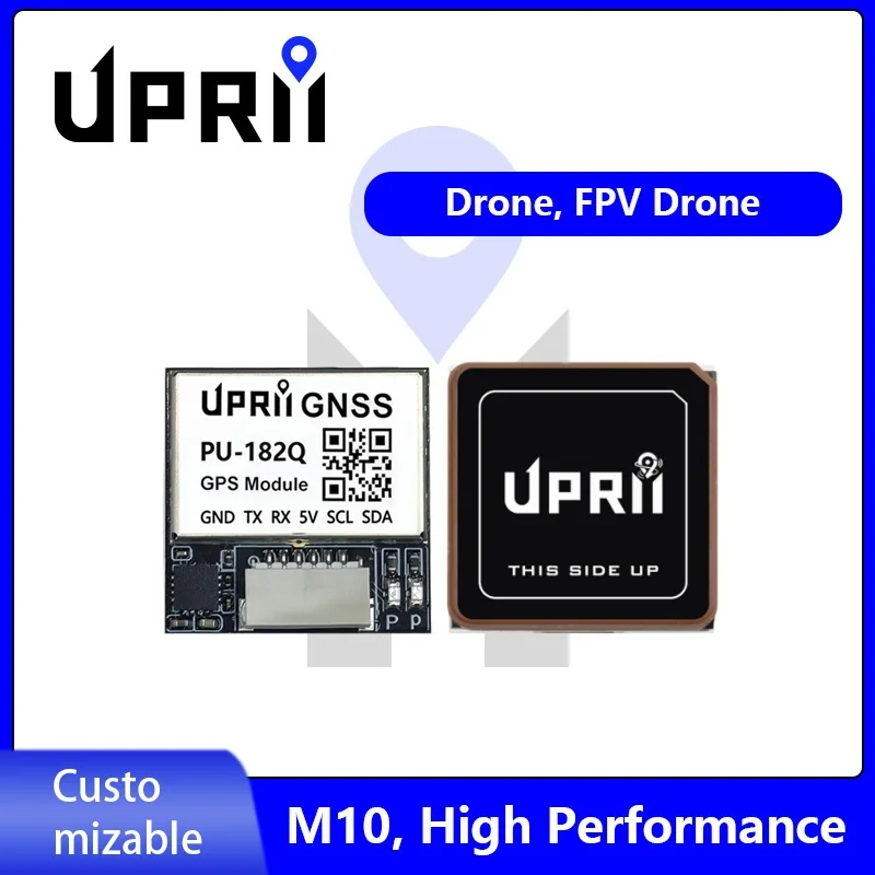 UPRII GPS Module PU-182Q Flight Control Fixed-Wing Return Rescue UAV Spare Parts, Built-in Compass, Supports Altitude Hold.