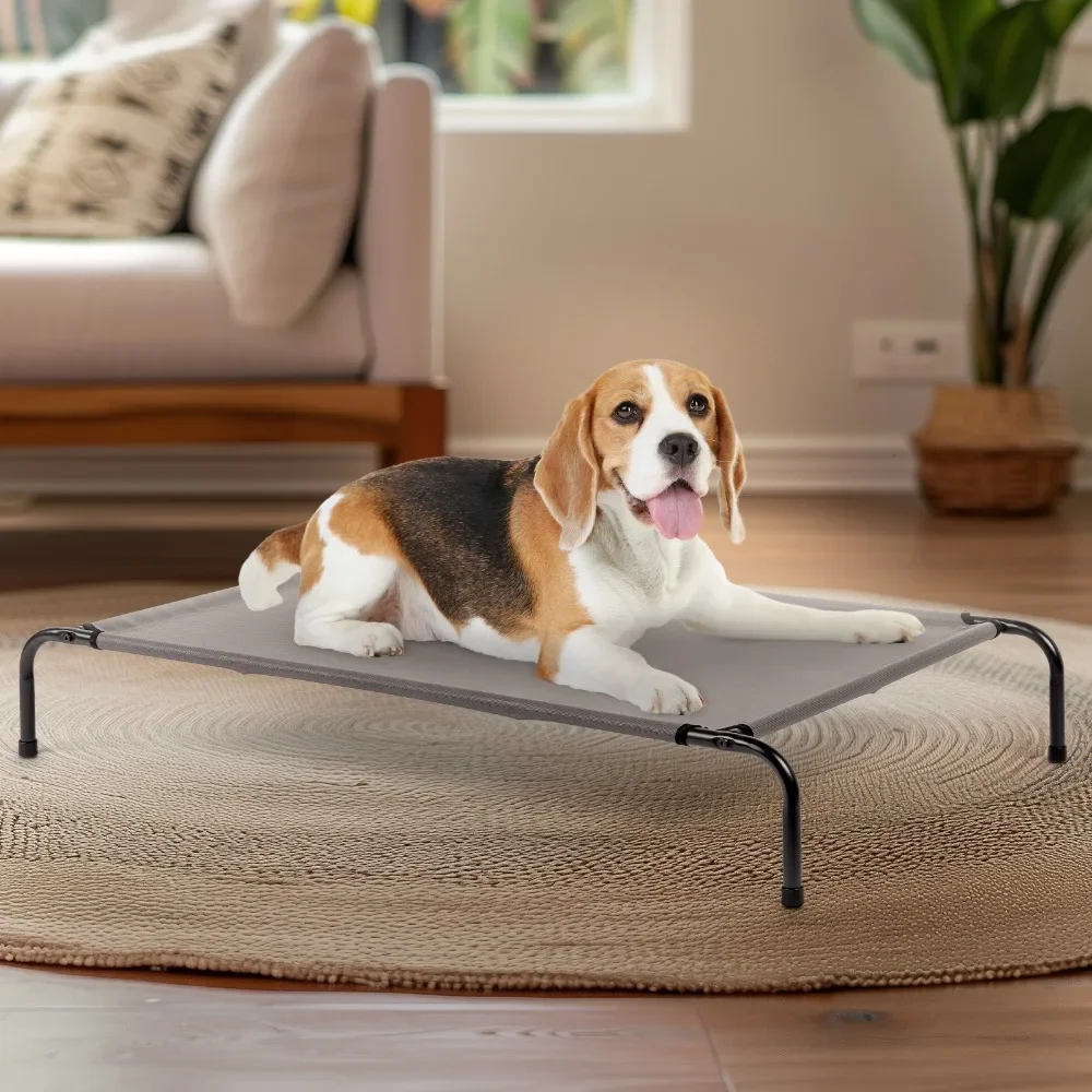 

43"D X 26"W X 8"H Dog Bed Gray, High-quality Structure, Strong & Durable, Easy To Clean, Quick Assemble