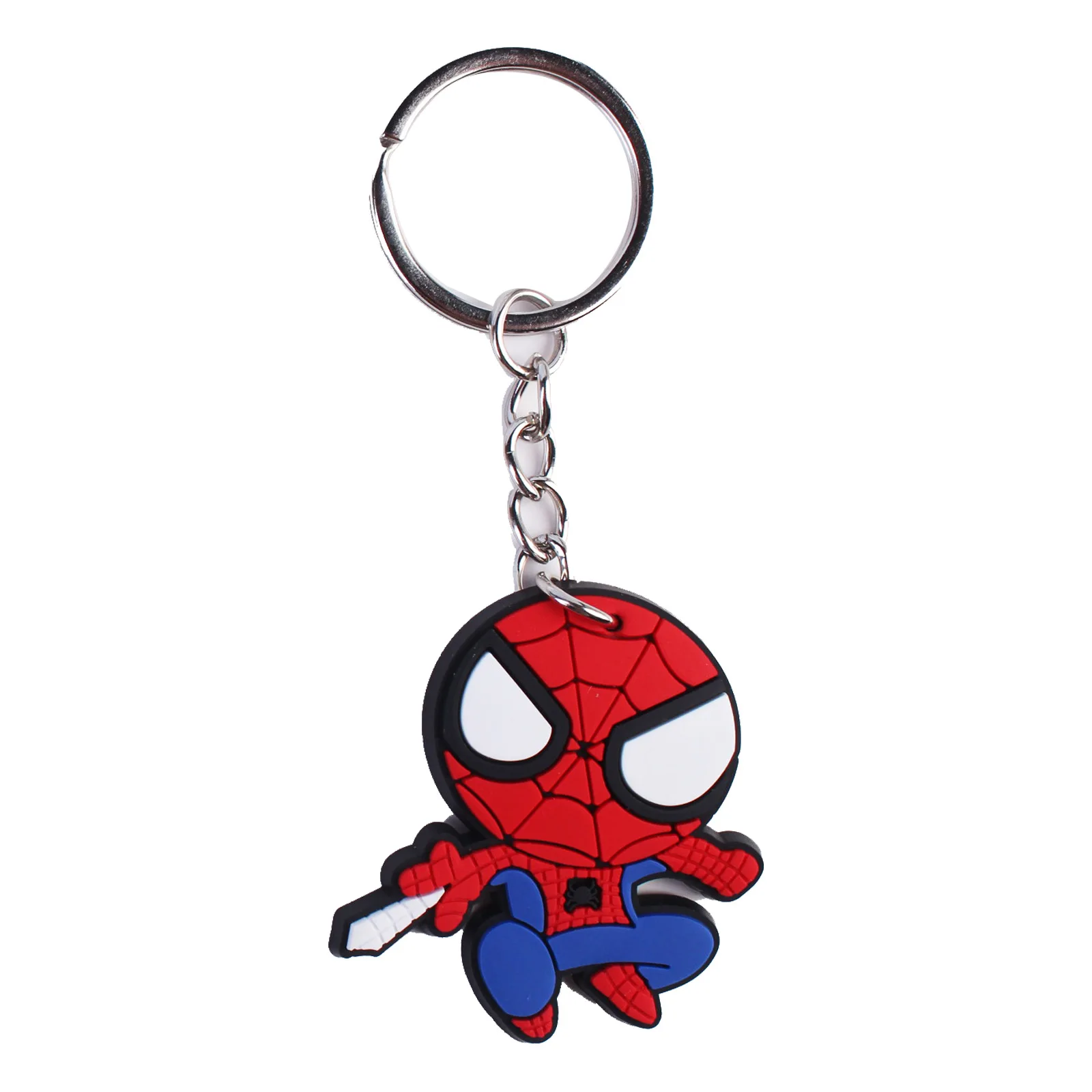 Porte-clés sur le thème des Avengers Spider Man, personnages de dessins animés, modèles, sac à dos, cadeaux de Noël, cadeaux d'anniversaire