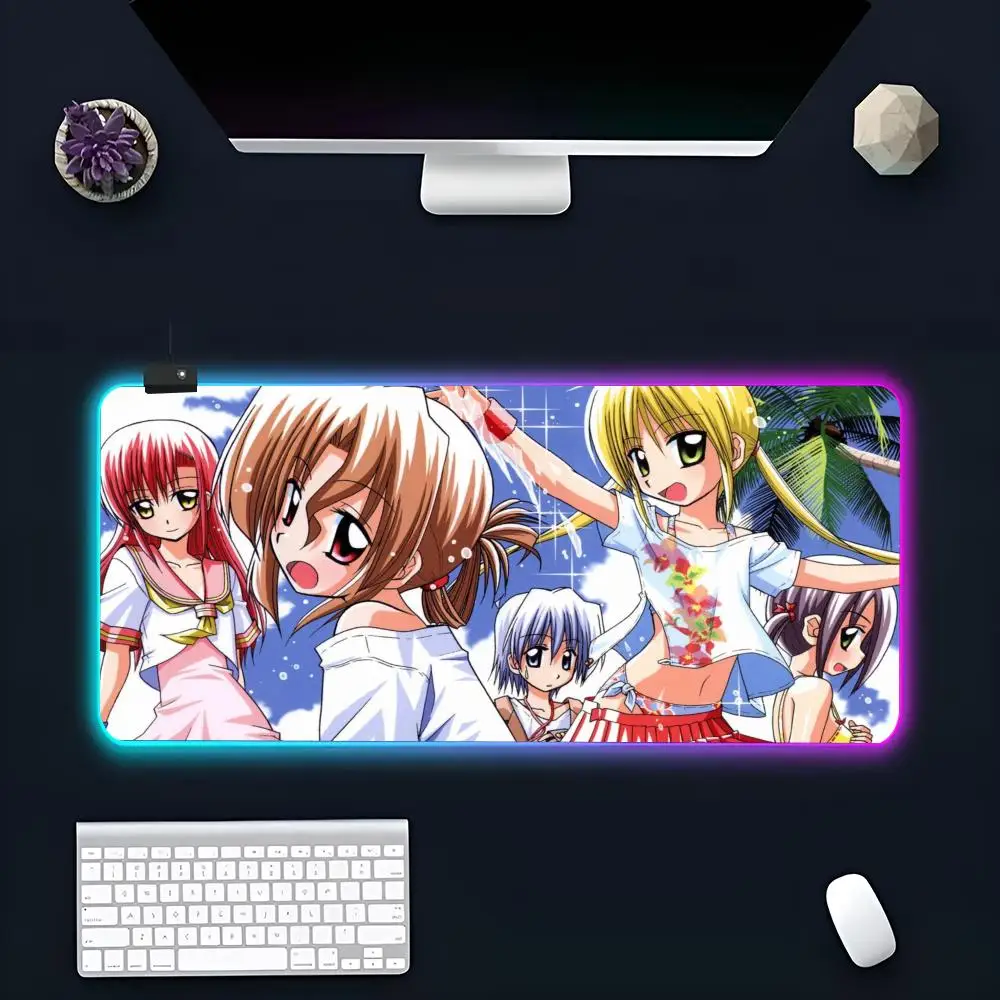 Hayate The Combat Butler Mouse Pad Popular Large RGB Mause pads XXL LED Japan made Table Pads Keyboard Mats Desk Rug With Backli