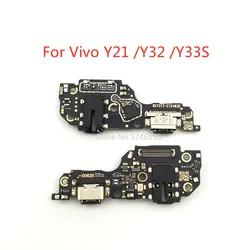 1pcs USB Charging Port Charger For Vivo Y21 Y21S Y21A Y21E For Vivo Y32 For Vivo Y33S  Base Connector Microphone Replace Part.