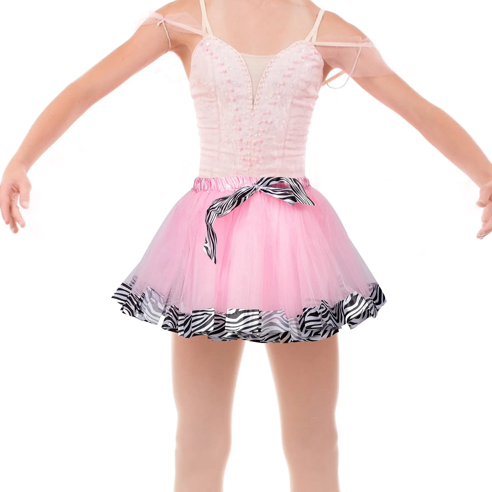 

Tutu Skirt for Girls Lightweight Comfortable RT23022 M Bright Color Layered Design Performance Dance Birthday Party Girl Skirt