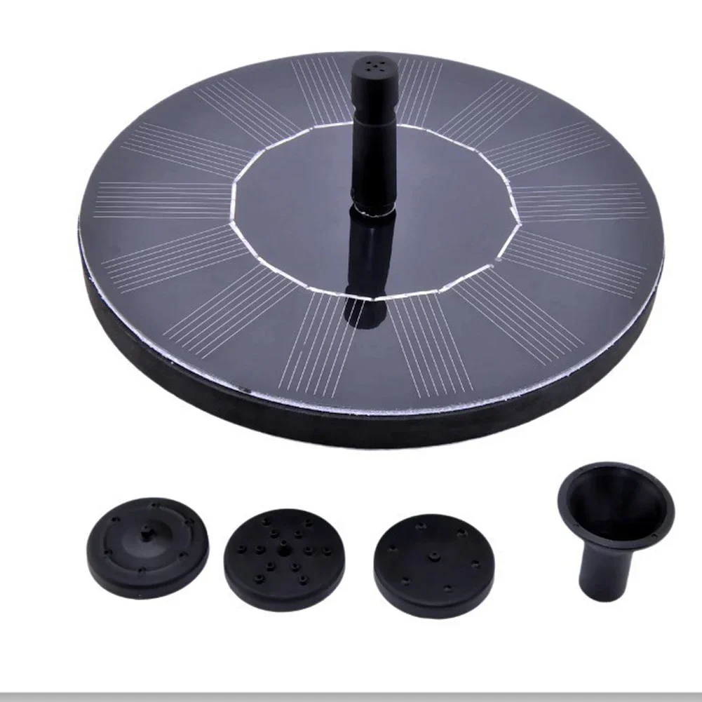 13/16cm Floating Solar Panel Solar Fountain Pump Bird Baths Garden Outdoor Water Pool Pond Decor