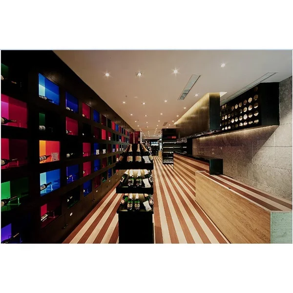 Wine Cabinet Luxury Wine Store Fixture Beer Liquor Store Interior Decoration Wine Rack