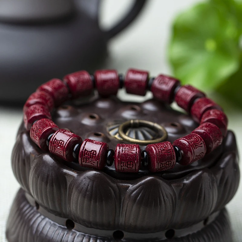 natural-high-content-purple-gold-sand-five-blessings-fortune-character-mantra-bracelet
