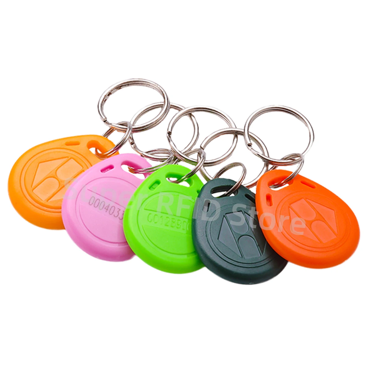 Imagem -02 - Proximidade id Card Keyfobs Tk4100 125khz Tag Rfid Key Fob para Controle de Acesso Tempo Attication 10 Pcs