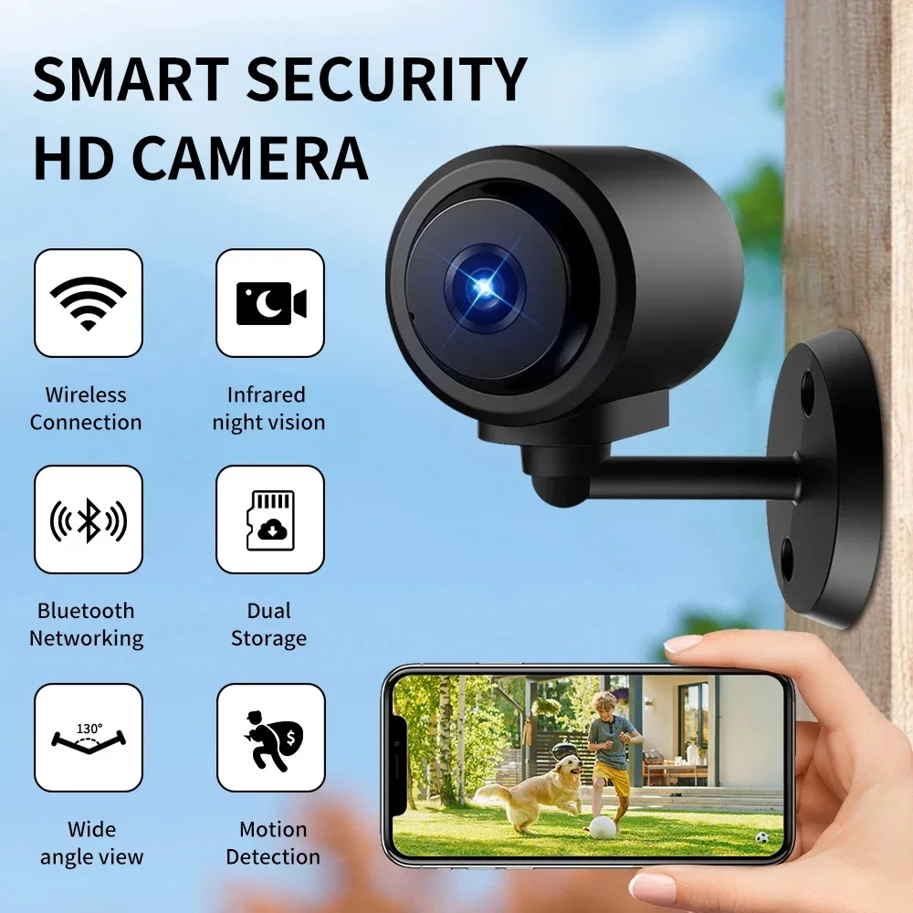 

WA15 1080P HD Мини Wi-Fi камера 130 ° Широкоугольная умная домашняя IP-камера, сеть обнаружения движения, ИК-ночное видение