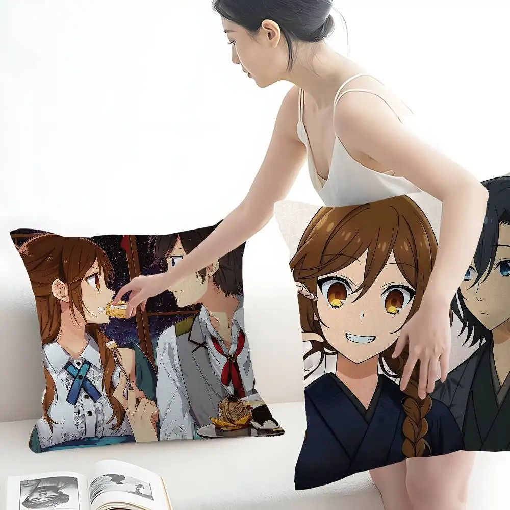 Horimiya Anime Pillow Anime Pillow Sofa Bed Head Pillow Cover Cushion Cover 45x45 Cm Fashion