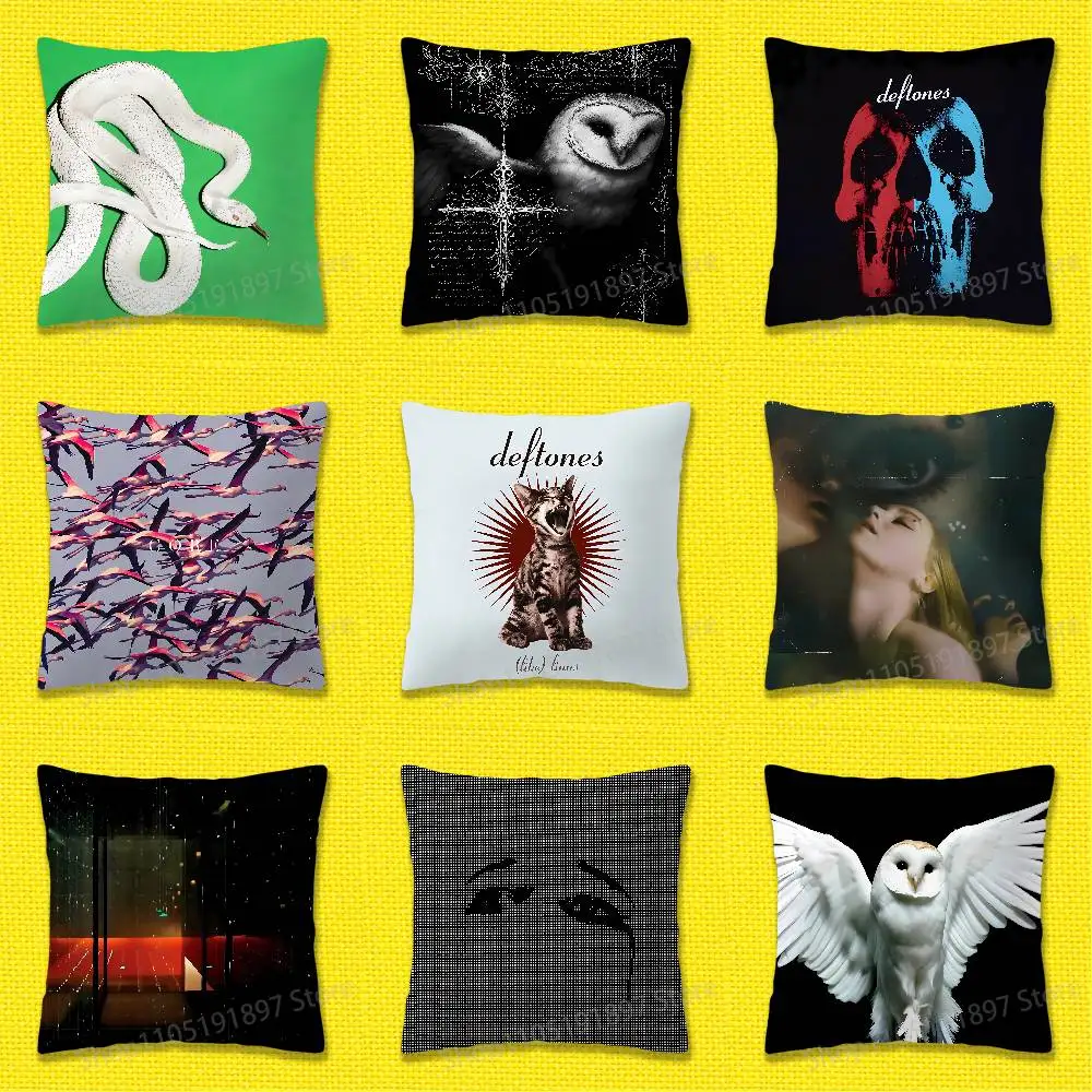 

D-Deftones Private Music Diamond Eyes Throw Pillow Case For 30x30cm 40x40cm 45x45cm 50x50cm 55x55cm Square Sofa Pillowcase Shell