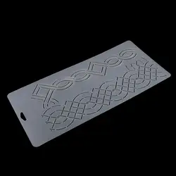 Plastic Semi-transparent Stencil Plastic Quilting Template for Embroidery Patchwork DIY Sewing Craft Tools - 40x20cm