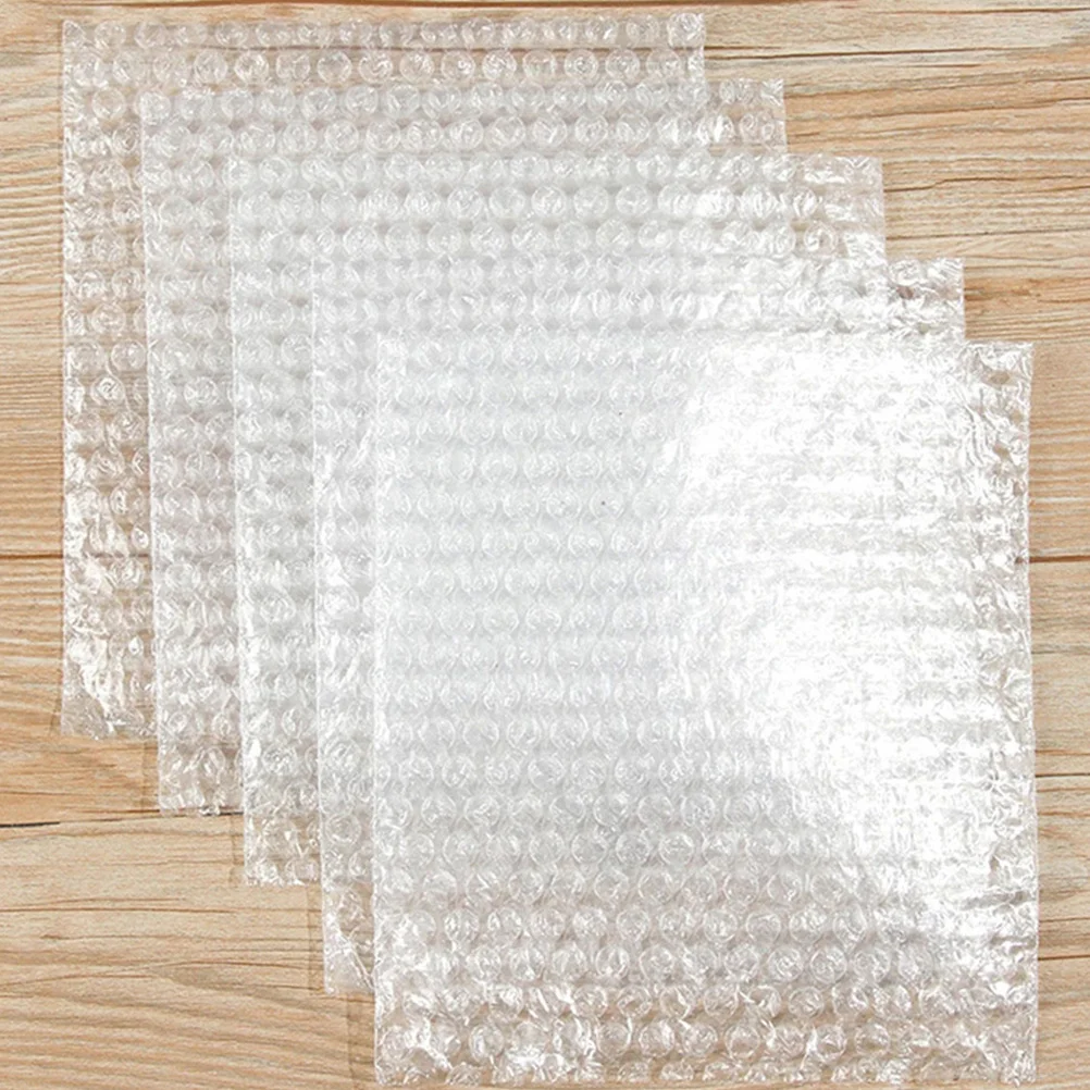 100Pcs Bubble Bags Double Wall Cushion Protective Pouch Clear Sheet Protector for Shipping Moving Storage Packing