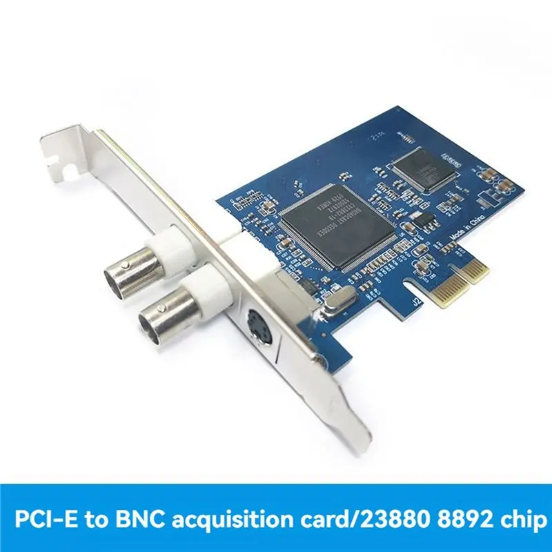 2X PCIE To BNC Capture Card CX23880+8892 Chip PCIE Surveillance AV/S Terminal SV2000 Video Capture Card
