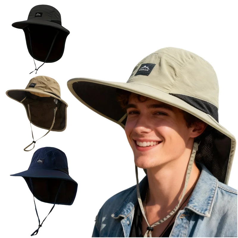 

Новая летняя водонепроницаемая шляпа-шарф для рыбалки и активного отдыха, тонкая, быстросохнущая, унисекс, для защиты шеи