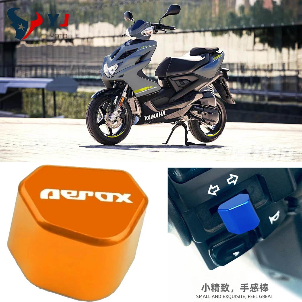 

CNC Locomotive Motorcycle Turn Signal Switch Button Replace Decorate For Yamaha Aerox 155 50 50CC Steering Switch Accessories