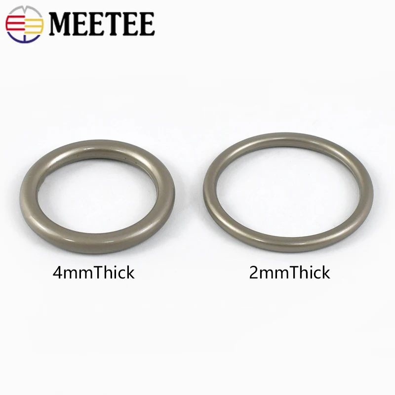 10Pcs 10-70mm Metal O Rings Buckles Circle Connection Hook DIY Bag Strap Ring Buckle Belt Dog Collar Decoration Accessories