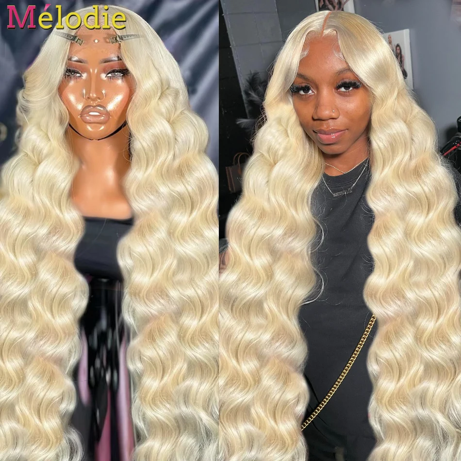 Body Wave 30 40 Inch Transparent 613 HD 13x6 Lace Frontal Wig Honey Blonde 13x4 Human Hair Lace Front Wig Colored Wigs For Women