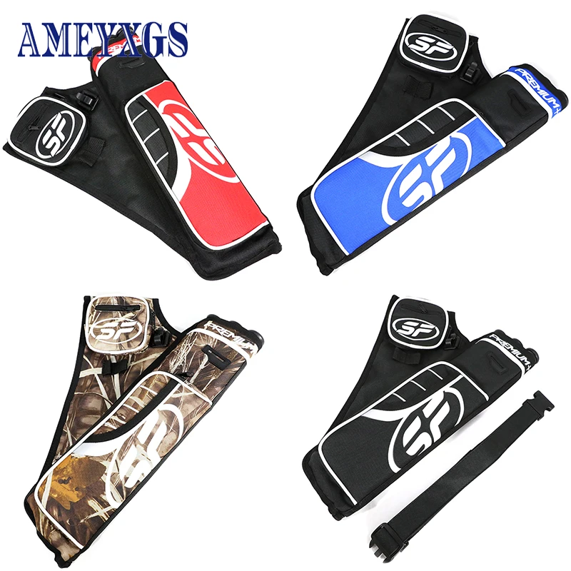 

Archery Arrow Quiver Nylon Adjustable Arrow Bag Holder Up To 24pcs Arrows Large Capacity for Outdoor Bow Shooting Accessories