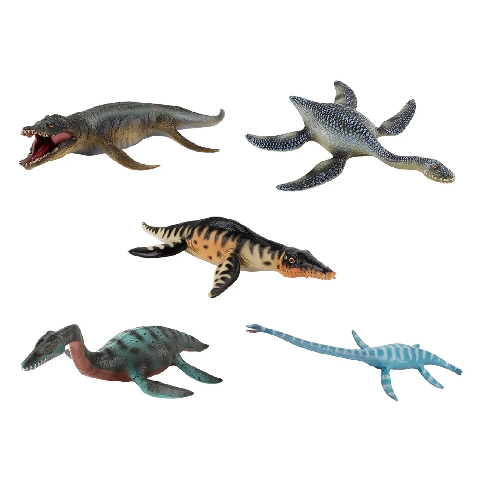 Figuras de dinosaurios marinos grandes realistas, Animal prehistórico, plástico, decoración del hogar