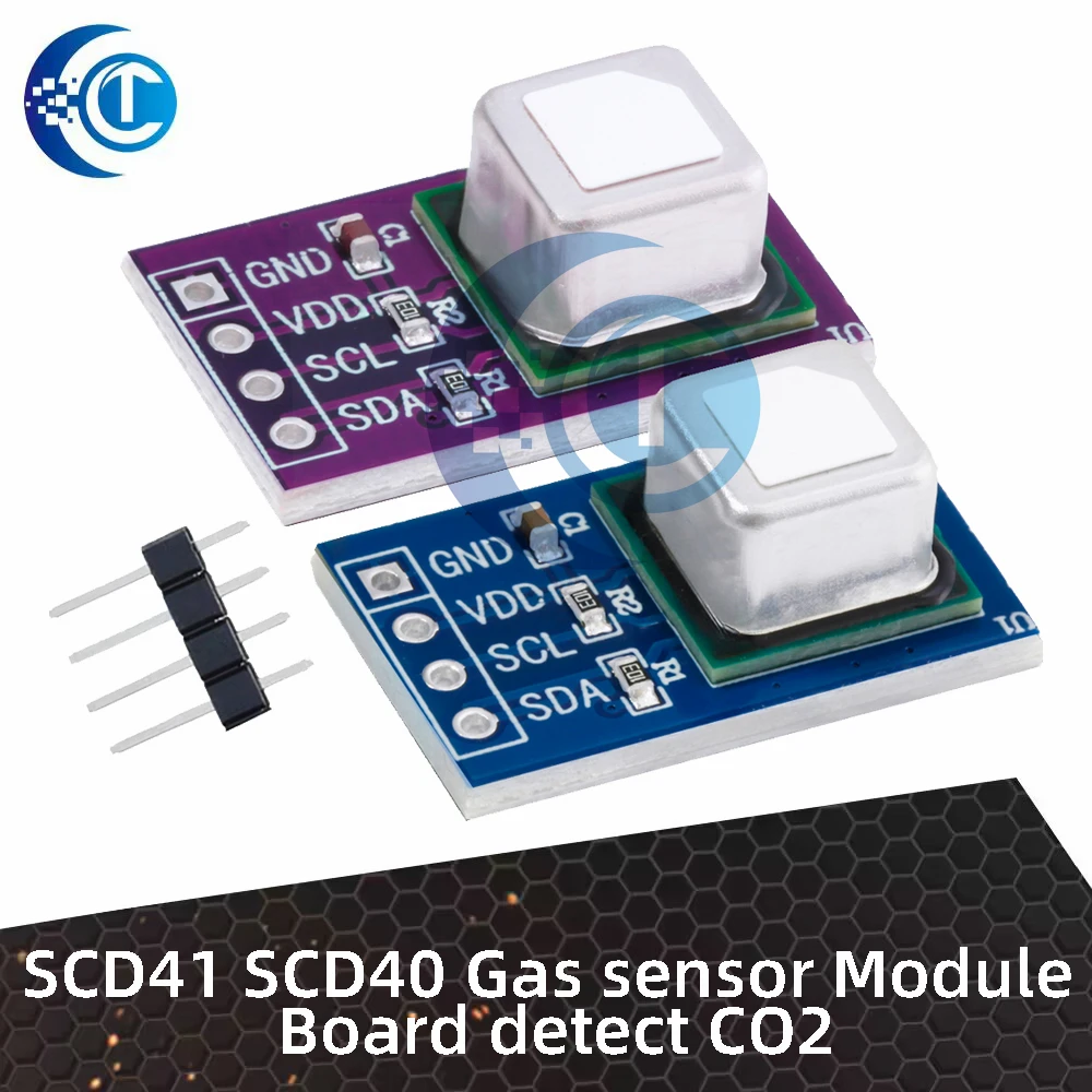 SCD41 SCD40 Gas sensor Module Board detect CO2 temperature and humidity 2-in-1 I2C communication sensor Module Board