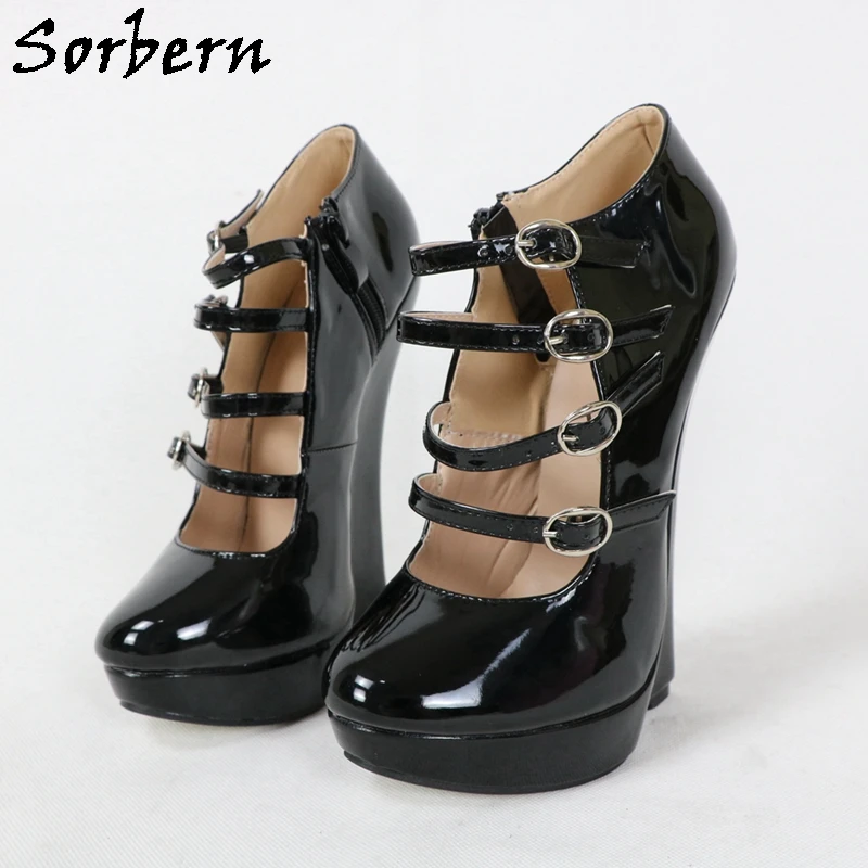 

Sorbern Unisex Special Wedge Pump Shoes Gladiator Style High Arch Platform Fetish Shoe Arrow Heels Back Custom Colors