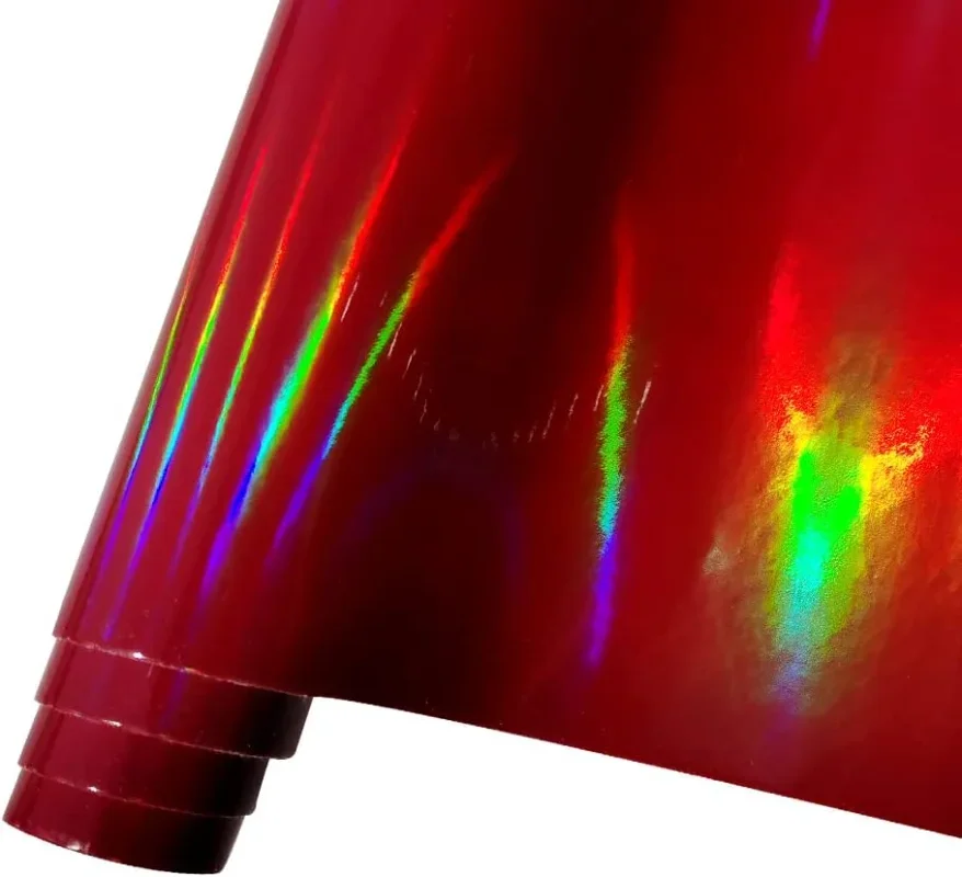 Holograficzne opalizujące lustrzane tkanina PU skórzane prześcieradła ze sztucznej skóry do wyrobu rękodzieła kolczyki skórzane kokardki do szycia torebek