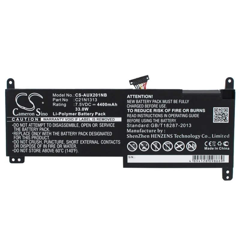 Cameron sino Notebook, Laptop Li-Polymer 4400mAh / 33.00Wh battery 0B200-00600000, C21N1313 for Transformer Book Trio TX201