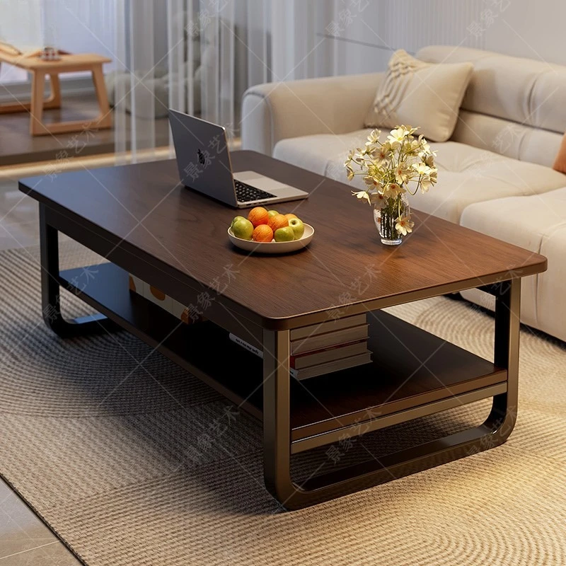 

Coffee table small apartment living room sofa next to the balcony tea table rectangular small coffee table