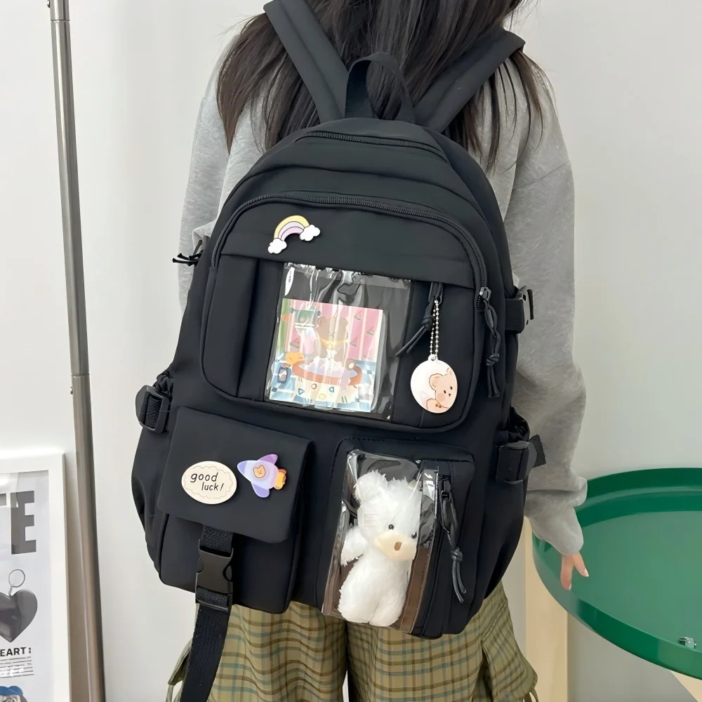Womens Backpack New Arrival Fresh Simple Fashion Style School Bag for Junior  Senior High Students Casual Daily Backpack