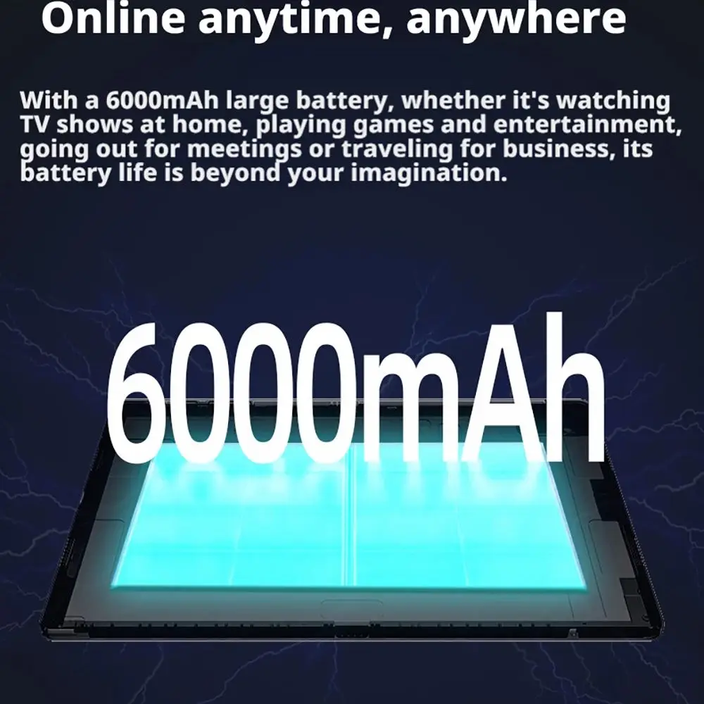 Tablets 10.1 Inch Android 13 Tablet, 4GB RAM+128GB SSD Octa-Core, 6000mAh Battery, Dual Camera, 5G/2.4G WiFi, Bluetooth 5.0