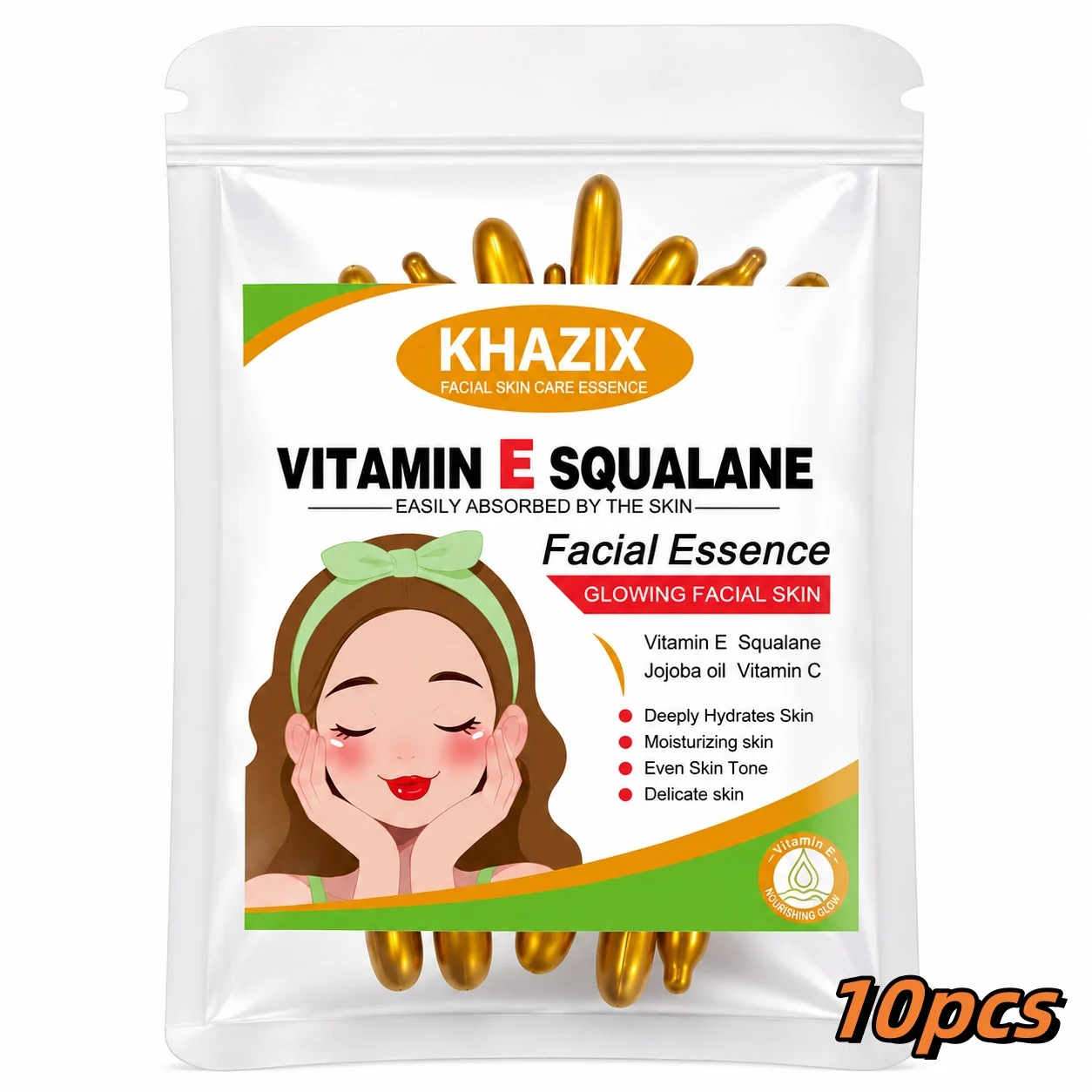 (0.4gx10 capsules)/bag -1 bagVitamin E deep moisturizing capsule essence, deep moisturizing and brightening skin essence